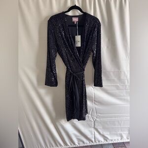 NWT Show Me Your MUMU‎ Women Sequin Wrap Dress Super Gorgeous, Comfortable & FUN